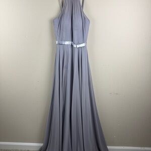 Dancing Queen Long Gown Dress Gray Color Size XS Halter Neck